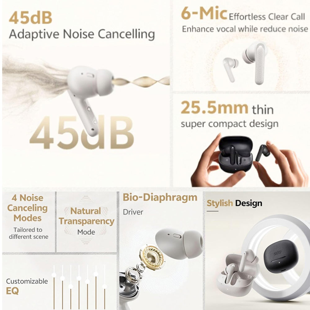 ايربادز كيو سي واي T15 ANC True