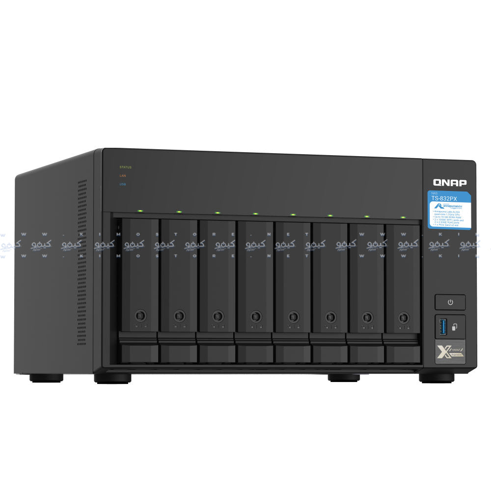 نظام تخزين NAS سحابي شبكي كيوناب TS-832PX 8-Bay