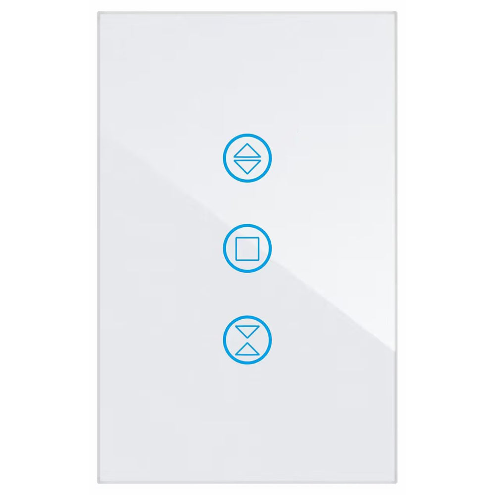 مفتاح ستارة سمارت باللمس من الزجاج بتقنية QQZBLN-106-W ZigBee - أبيض
