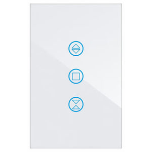 مفتاح ستارة سمارت باللمس من الزجاج بتقنية QQZBLN-106-W ZigBee - أبيض