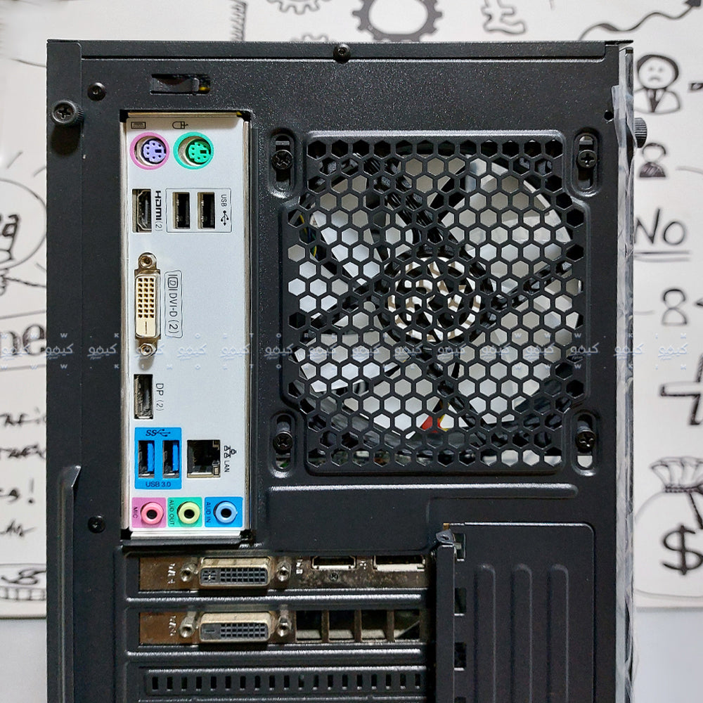 Raval CRYSTAL ARGB Gaming Mid Tower Case (Intel Core i5-4590 - 16GB DDR3 - SSD 240GB - SAPPHIRE NITRO+ Radeon RX 570 4GB GDDR5 - M.B ASRock H81M-HDS - Powerex REX III REX-500T Power Supply 500W) Ready PC (Used)