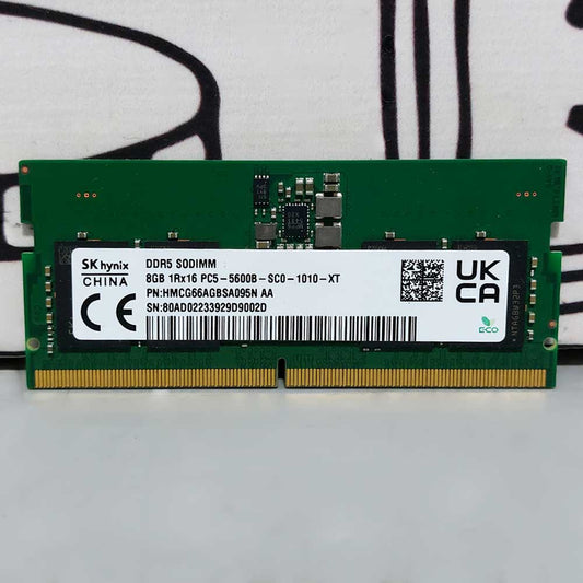 RAM For Laptop 8GB DDR5 PC5 5600bMHz (Original Used)