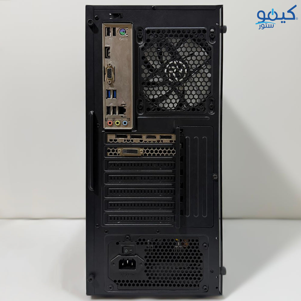 Raval ARGB Gaming Tower Case RGB (Intel Core i5-12490F - 16GB Ram - Nvme 512GB - Nvidia RTX 2070 8G - M.B H610M - Power Supply 650W) Ready PC (Used)