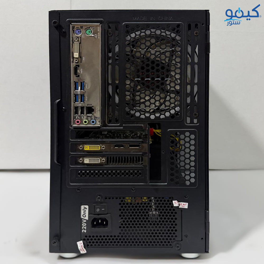 كيس ميد تاور جيمينج RGB (اى إم دى رايزن 7-2700 - هارد SSD 120GB - زوتاك نفيديا GTX 970 4GB DDR5 - مازربورد جيجابايت A320H - باورسبلاى 500W) تجميعة استعمال