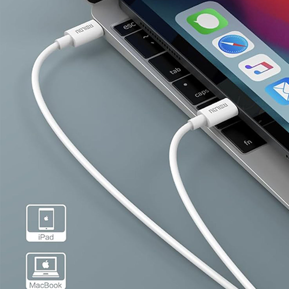 RSILOU R2008-001 Type-C To Type-C Cable 240W Fast Charging 1m - White