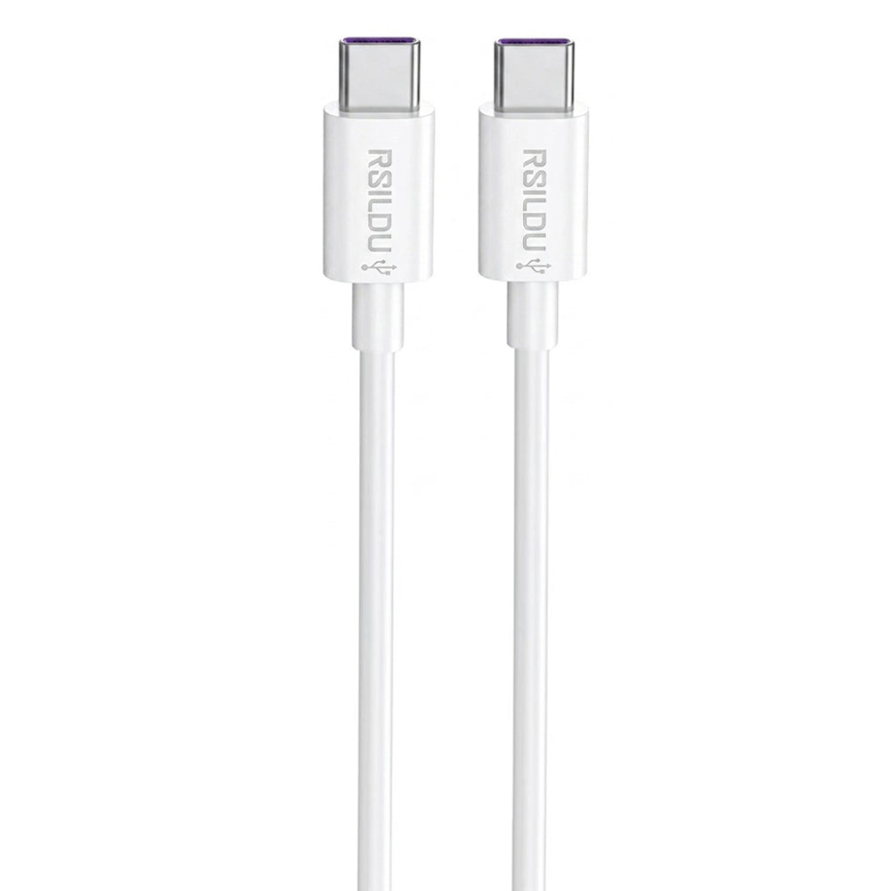 RSILOU R2008-001 Type-C To Type-C Cable 240W Fast Charging 1m - White