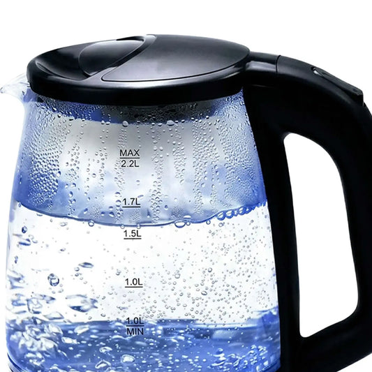 Rafal Glass Kettle 2.2L 1500W - Black