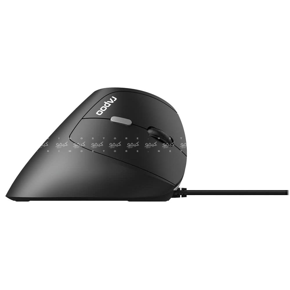 Rapoo EV200 Silent Vertical Wired Mouse 1600Dpi - Black