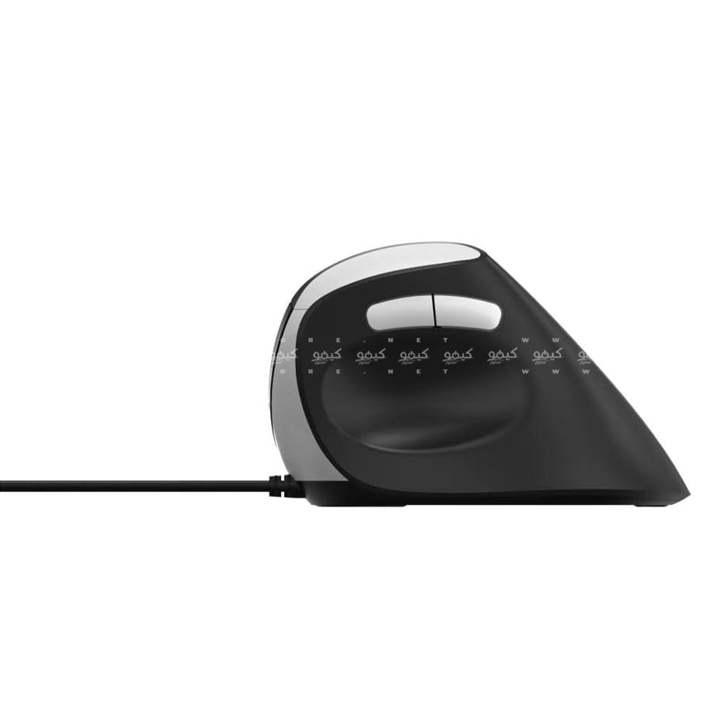 Rapoo EV200 Silent Vertical Wired Mouse 1600Dpi - Black