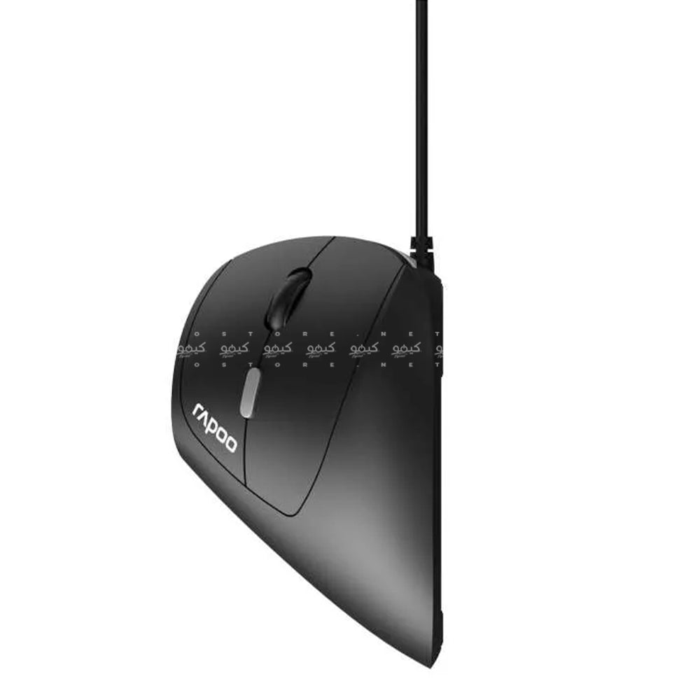 Rapoo EV200 Silent Vertical Wired Mouse 1600Dpi - Black