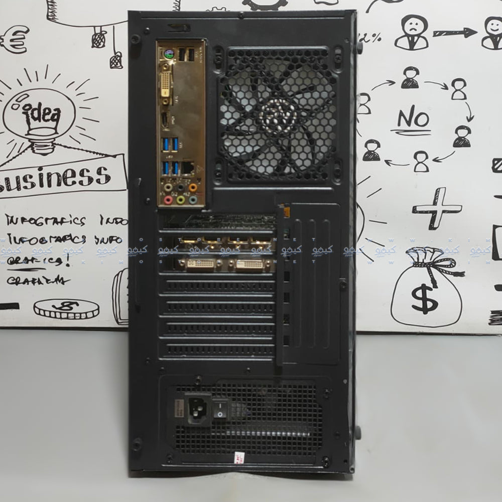 كيس ميد تاور رافال جيمينج WAVES ARGB (انتل كور i5-9400F - رام 8 جيجابايت DDR3 - هلرد SSD 128GB + HDD 500GB - نفيديا جيفورس GTX 970 4GB GDDR5 - مازربورد جيجابايت Z370-HD3 - باورسبلاى 600W) Ready PC استعمال