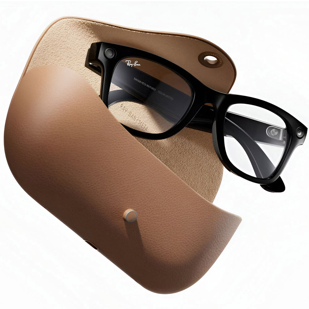 نظارة شمسية راي بان ميتا سمارت Wayfarer RW4006 - أسود لامع