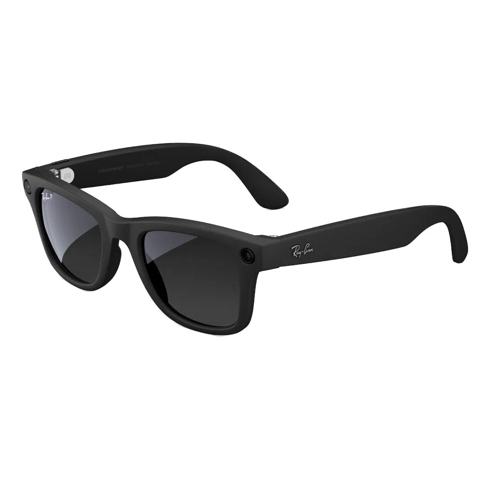 Ray-Ban Meta Wayfarer Smart Sunglasses With Polar Gradient Graphite Lens RW4006 - Matte Black