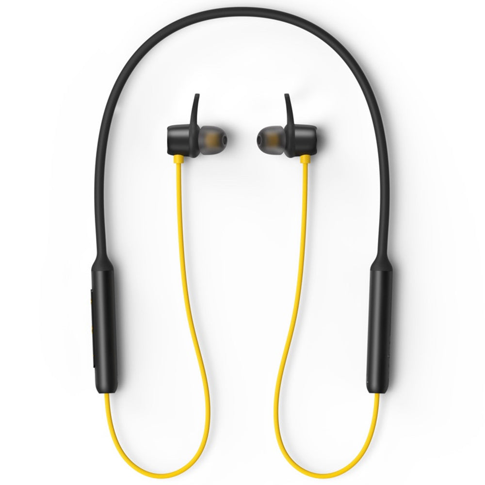 Realme Buds RMA108 Neckband Wireless Earphone - Black x Yellow