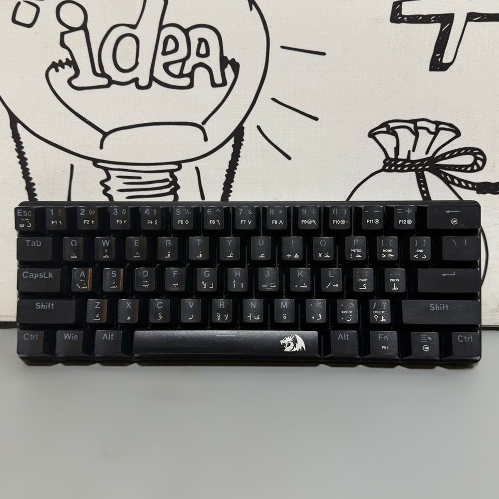 Redragon Jax K613-KB Red Switch Wired Rainbow Gaming Keyboard English & Arabic (Used)