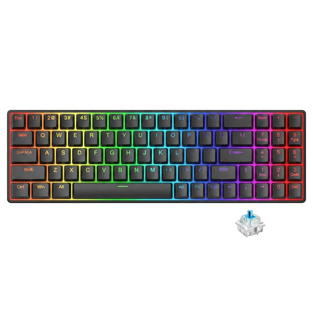 Redragon ASHE K626P-KB Blue Switch Wired RGB Gaming Keyboard English & Arabic