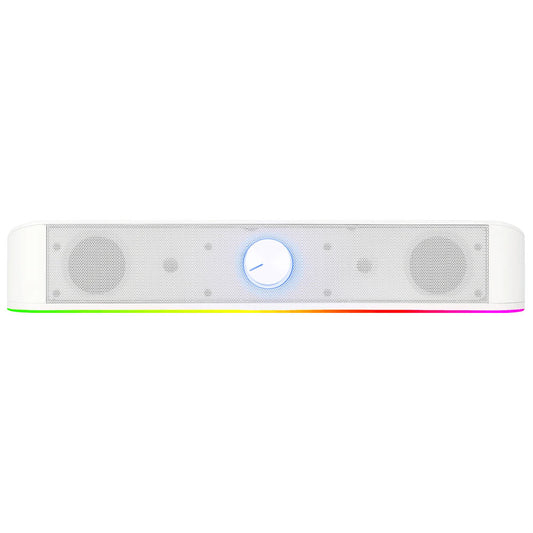 سبيكر ريدراجون RGB جيمنج Adiemus GS560W - ابيض