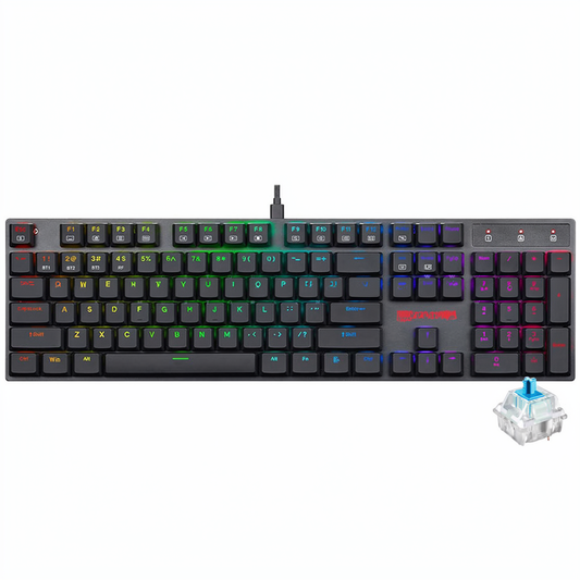 Redragon Apas K535-KB Blue Switch Wired RGB Gaming Keyboard English & Arabic