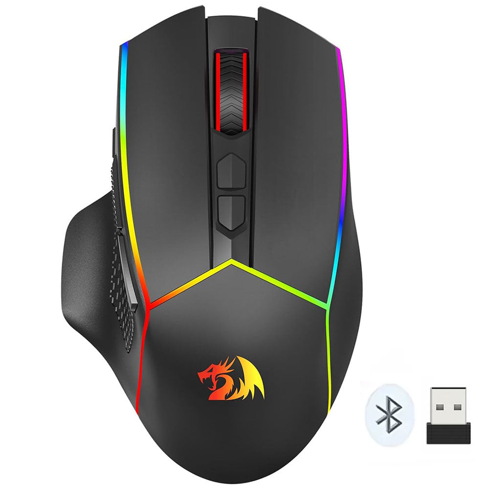 Redragon Axe Pro M814 Triple Mode Bluetooth Wireless & Wired RGB Gaming Mouse 8000Dpi