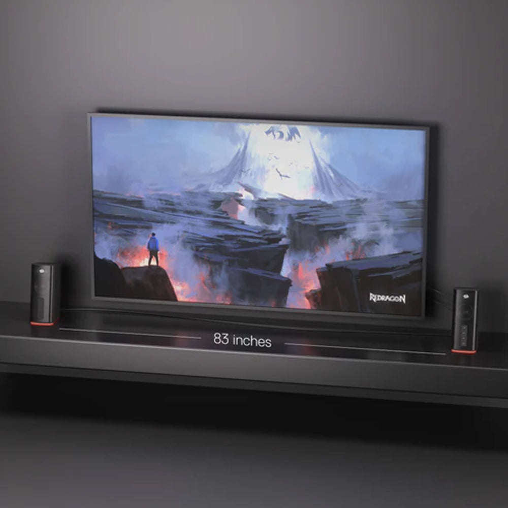 سبيكر ريدراجون جيمنج Connie GS814 RGB 2.0 - اسود