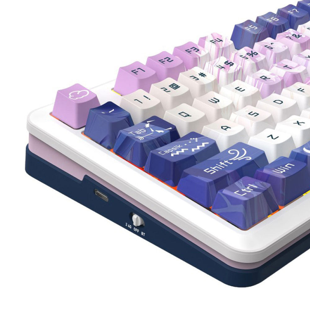 كيبورد ريدراجون لاسلكي RGB جيمنج إنجليزي وعربي Cyrus Pro K681ACG 