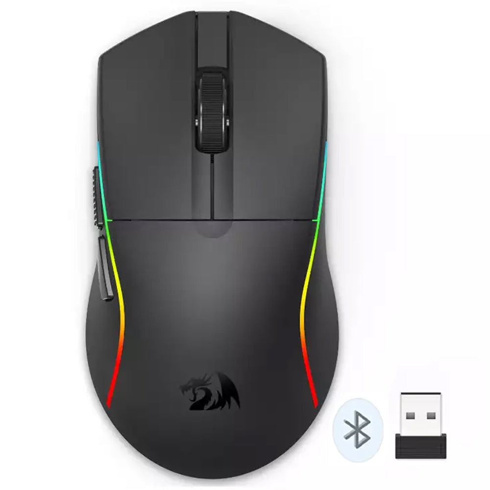 Redragon Deicide Lite M816-lit Triple Mode Rechargeable Bluetooth Wireless & Wired Gaming Mouse 10000Dpi
