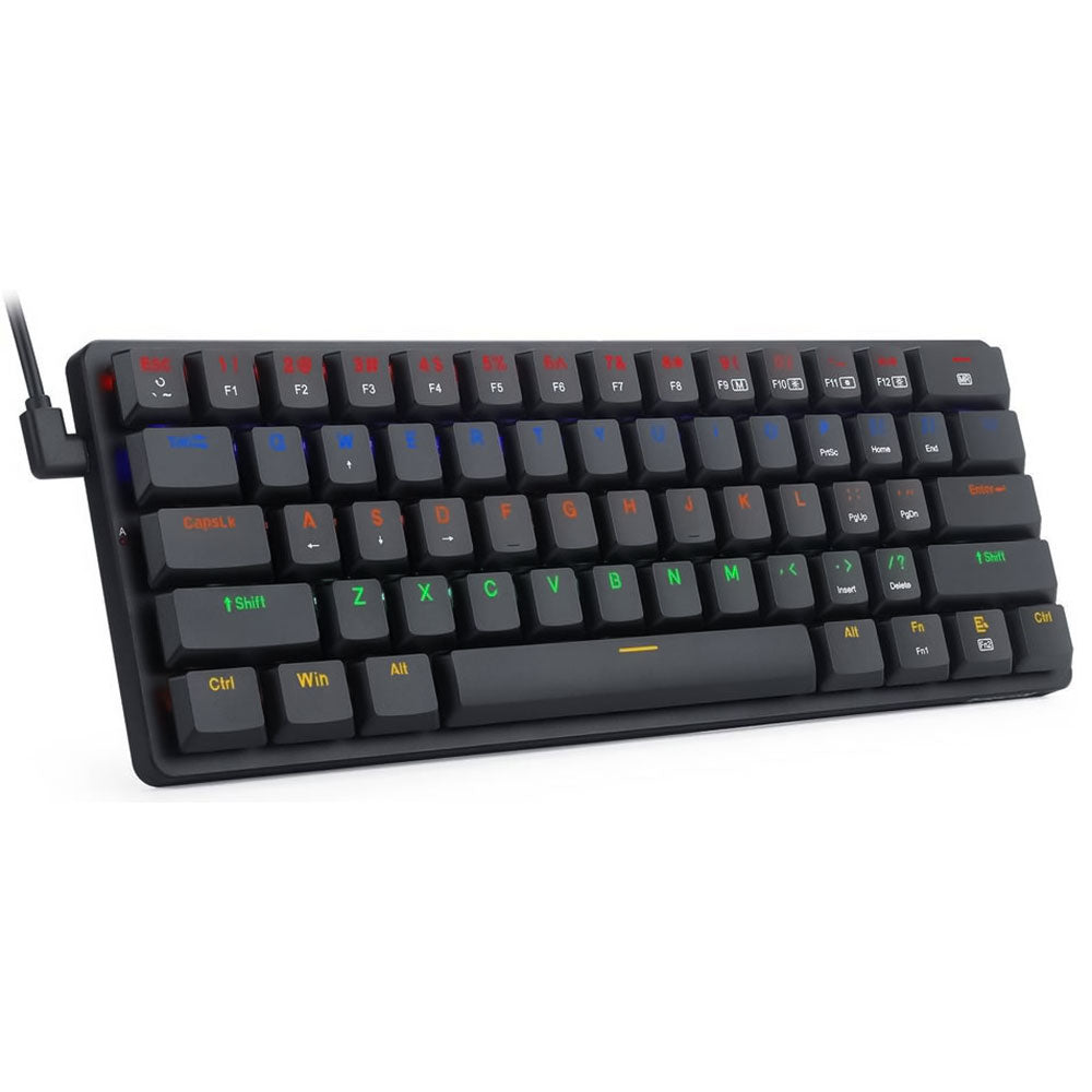 كيبورد ريدراجون سلكي و لاسلكي بلوتوث ثلاثي الوضع RGB جيمنج سويتش أحمر إنجليزي وعربي Elise Pro K615P-KBS
