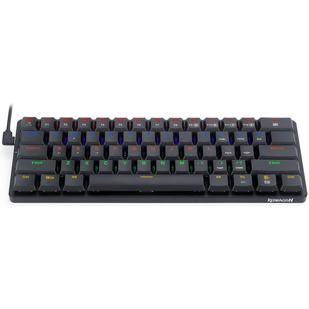 كيبورد ريدراجون سلكي و لاسلكي بلوتوث ثلاثي الوضع RGB جيمنج سويتش أحمر إنجليزي وعربي Elise Pro K615P-KBS