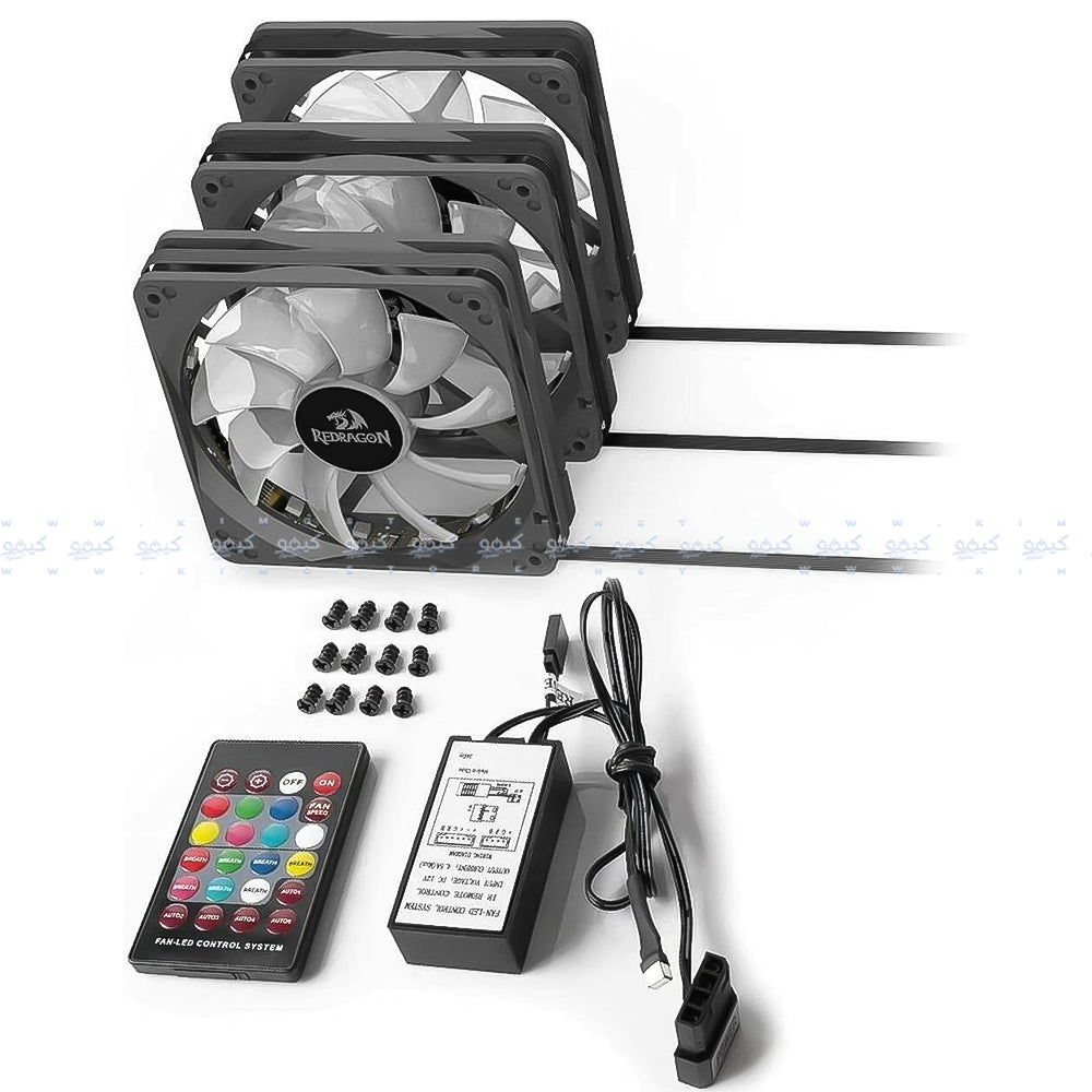 Redragon GC-F006 RGB Triple Case Fan Kit
