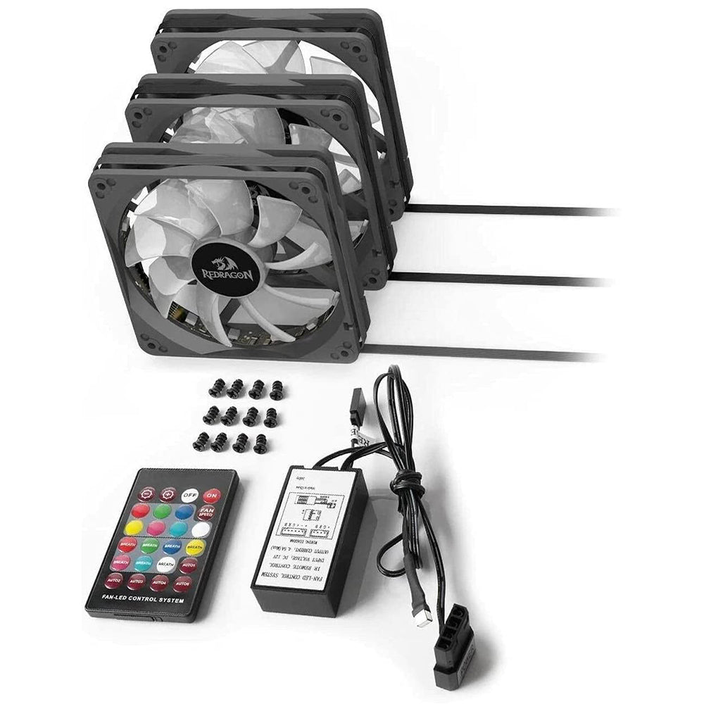 Redragon GC-F006 RGB Triple Case Fan Kit