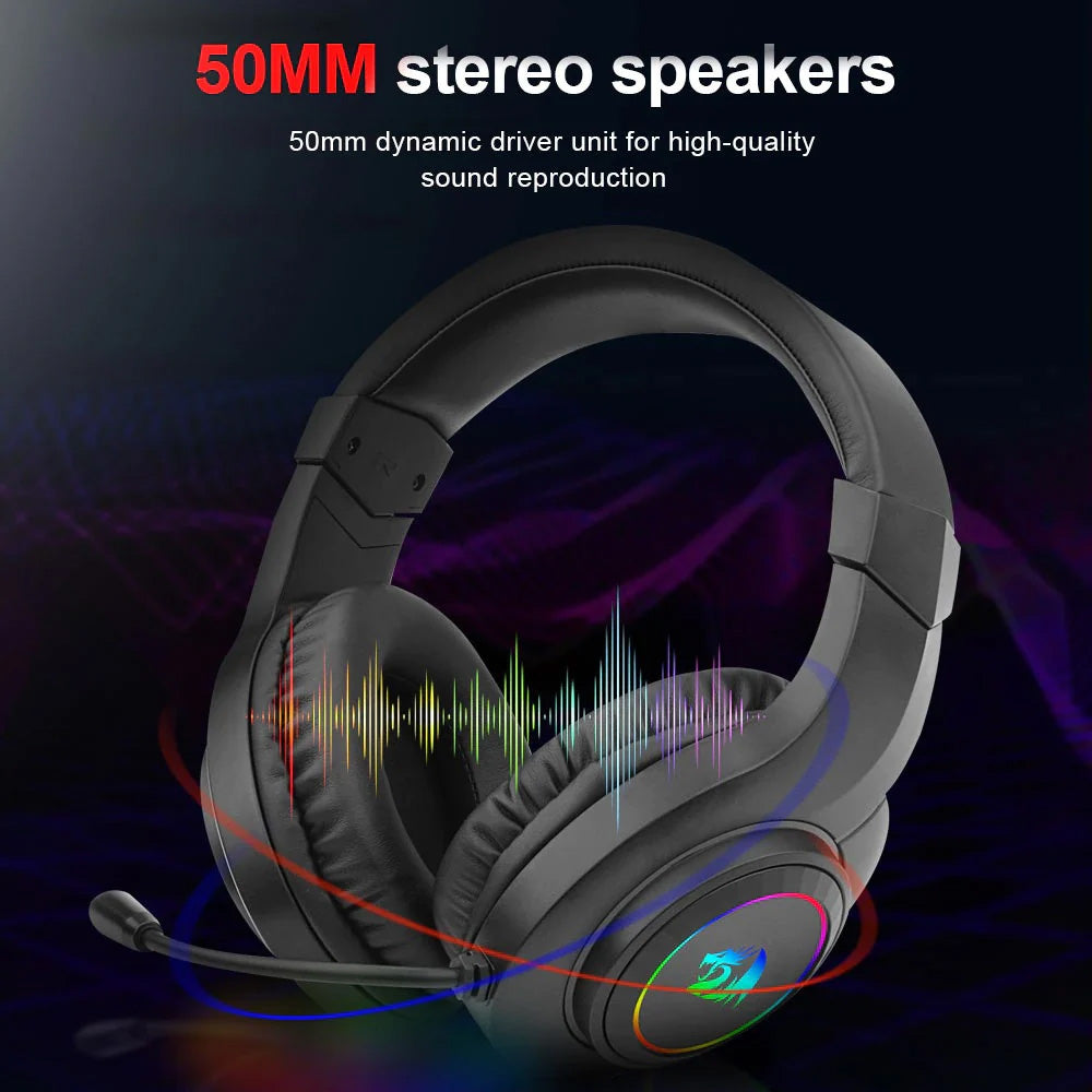 سماعة رأس ريدراجون RGB جيمنج Hylas H260