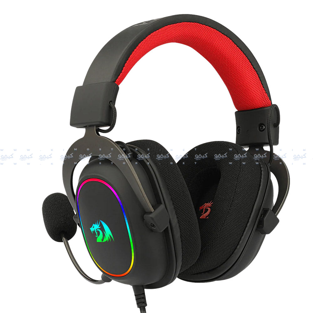سماعة رأس ريدراجون RGB جيمنج 7.1 صوت محيطي مع ميكروفون عازل للضوضاء H510 Zeus-X