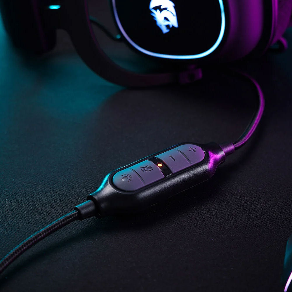 Redragon H510 Zeus-X RGB Gaming Headset 7.1 Surround Sound With Noise-Cancelling Mic