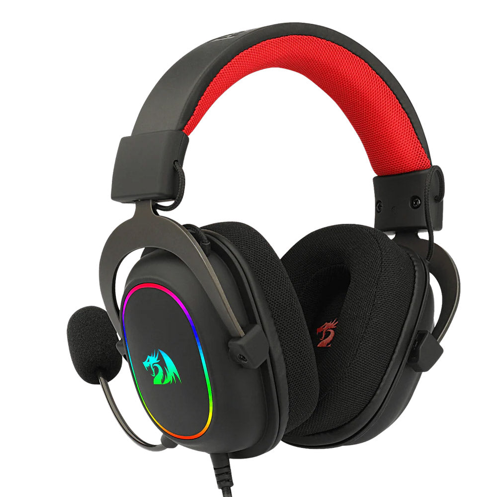 سماعة رأس ريدراجون RGB جيمنج 7.1 صوت محيطي مع ميكروفون عازل للضوضاء H510 Zeus-X