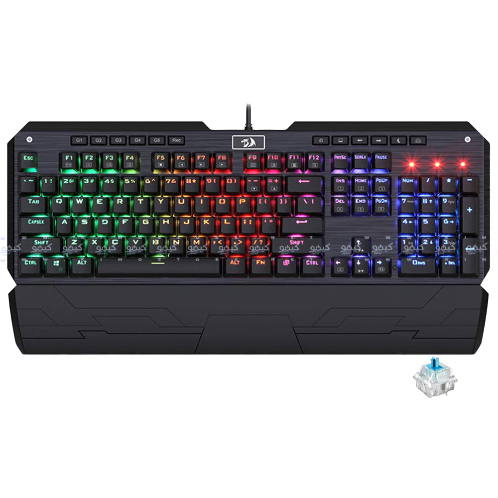 Redragon Indrah K555 Blue Switch Wired Gaming Keyboard English