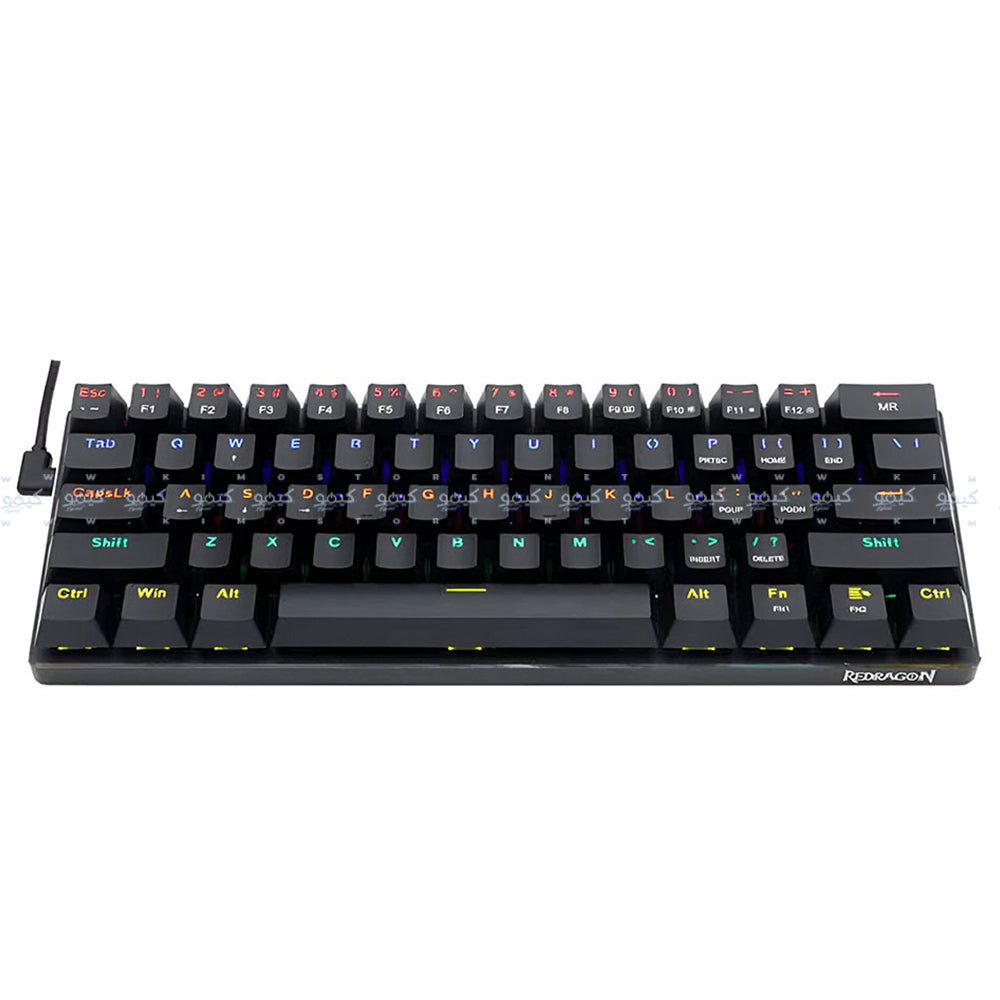 Redragon Jax K613-KB Blue Switch Wired Rainbow Gaming Keyboard English 