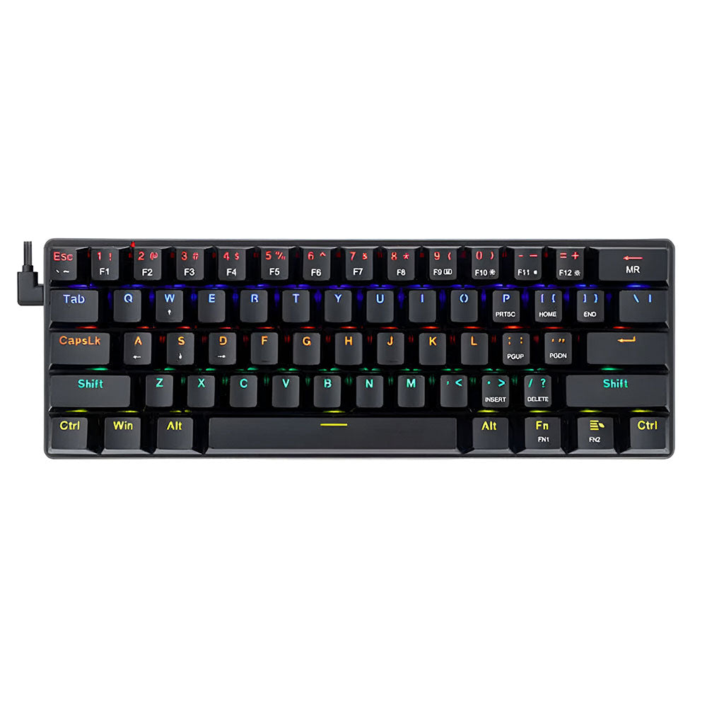 Redragon Jax K613-KB Red Switch Wired Rainbow Gaming Keyboard English & Arabic