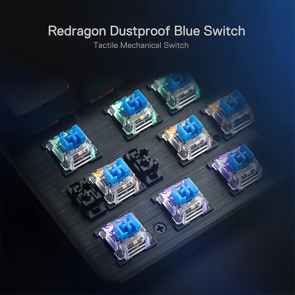 Redragon K608-R Valheim Blue Switch Wired Rainbow Gaming Keyboard English & Arabic