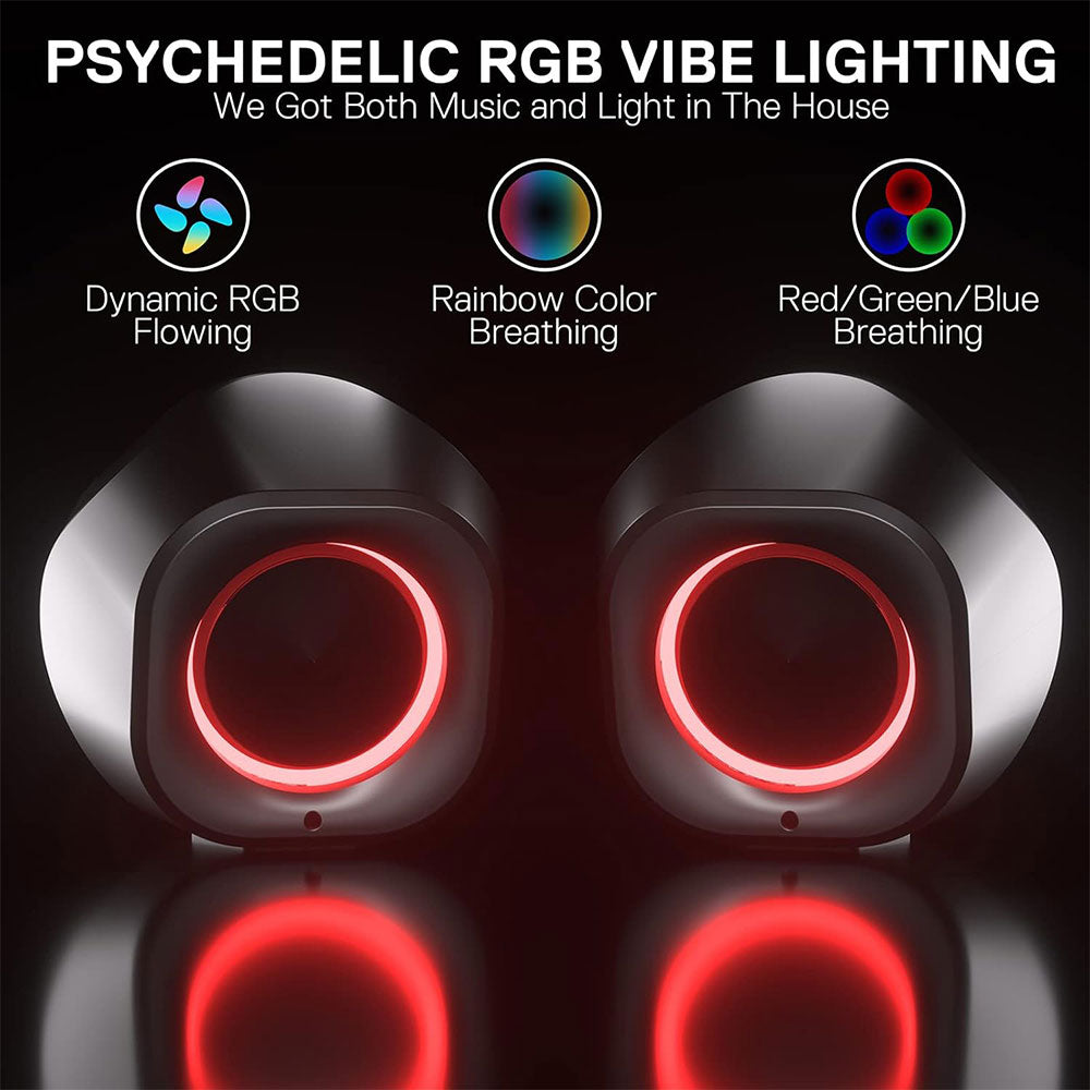 صب ووفر ريدراجون Kaidas Pro GS590 RGB 2.1 - أسود