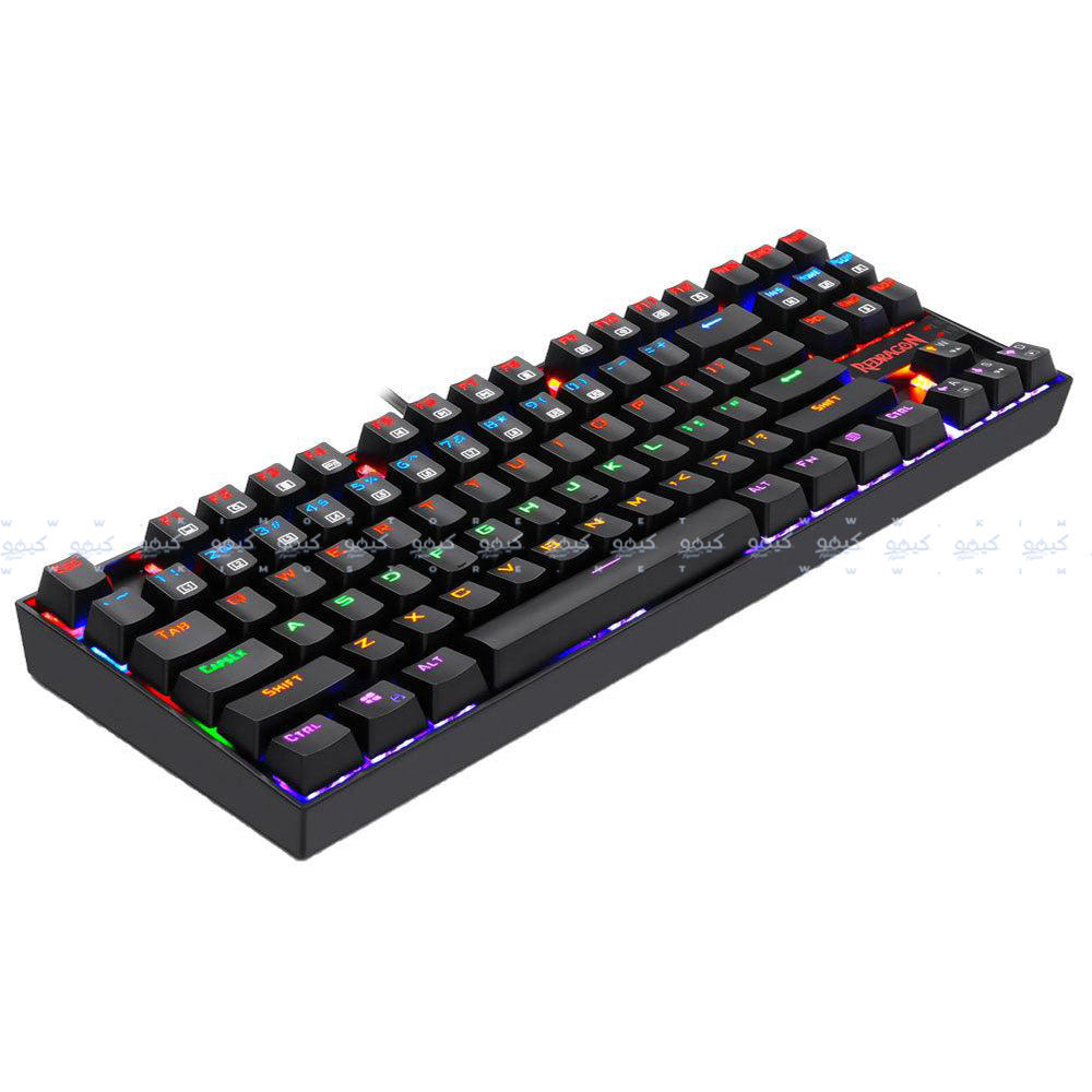 Redragon Kumara K552-KB Blue Switch Wired Rainbow Gaming Keyboard English & Arabic