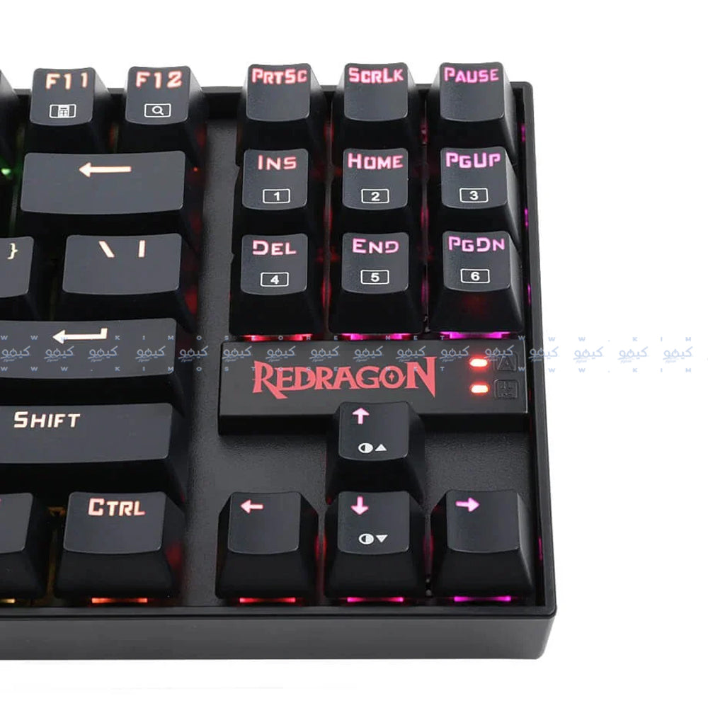 Redragon Kumara K552-KR Red Switch Wired Rainbow Gaming Keyboard English & Arabic