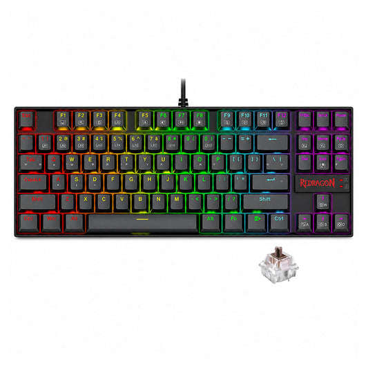 Redragon Kumara K552P-KN Brown Switch Wired RGB Gaming Keyboard English & Arabic