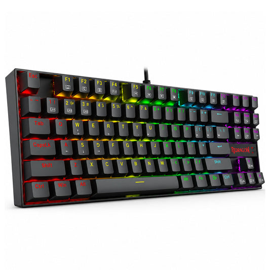 كيبورد ريدراجون سلكي RGB جيمنج سويتش بني إنجليزي وعربي Kumara K552P-KN