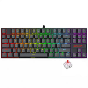 كيبورد ريدراجون سلكي RGB جيمنج سويتش احمر إنجليزي وعربي Kumara K552P-KR-UK