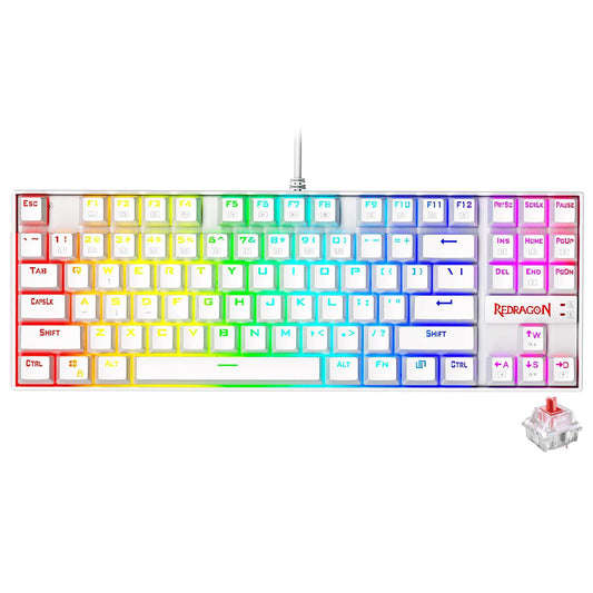 Redragon Kumara K552P-WR Red Switch Wired RGB Gaming Keyboard English & Arabic