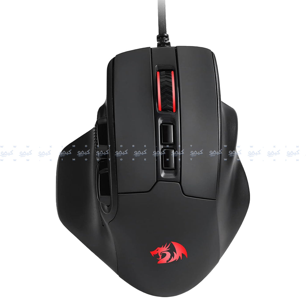 ماوس ريدراجون سلكي جيمنج 12400 نقطة في البوصة M806 Bullseye - أسود