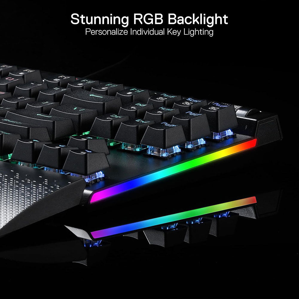 Redragon MAGIC-WAND K587 Pro TKL Triple Mode Rechargeable Bluetooth Wireless & Wired RGB Gaming keyboard English & Arabic