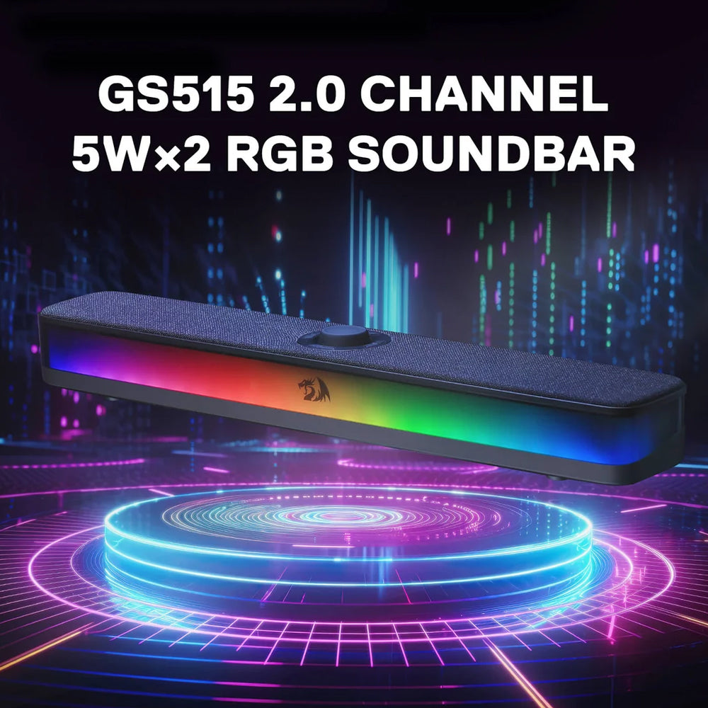 Redragon Neo GS515 RGB Gaming Speaker 1.0 - Black