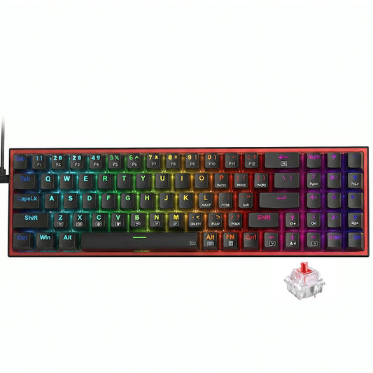 Redragon POLLUX K628 Red Switch Wired RGB Gaming Keyboard English & Arabic