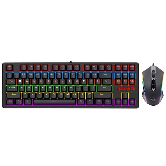 Redragon S113-KN-DE Wired Gaming Keyboard + Mouse Combo English & Arabic